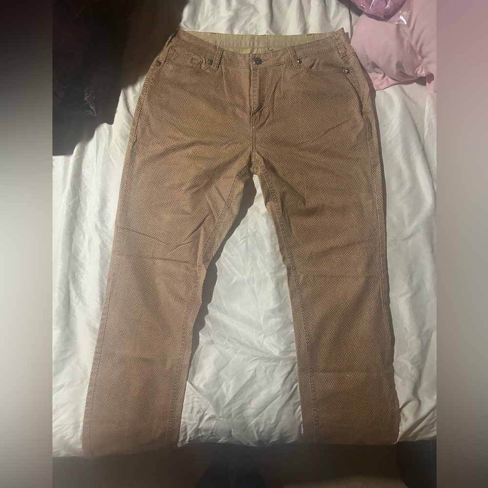 Ethyl snakeskin jeans Sz 12 Inseam 29 1/2”